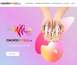 Site coaching familial - site web créé par Jaune-cerise, Neuchâtel