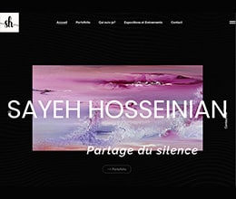 Artiste Sayeh - site créé par Jaune-cerise, Neuchâtel