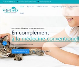 Site vétérinaire - site créé par Jaune-cerise, Neuchâtel