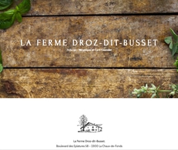 Site Restaurant Droz-dit-Busset - site web créé par Jaune-cerise, Neuchâtel