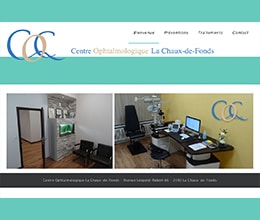 Site ophtamologie La chaux-de-fonds - jaune-cerise