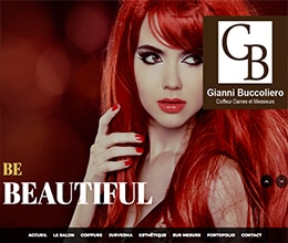 Site Coiffure - site web créé par Jaune-cerise, Neuchâtel