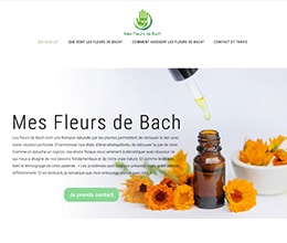 Site Les fleurs de Bach - site web créé par Jaune-cerise, Neuchâtel