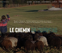Site Le chemin du troupeau - site créé par Jaune-cerise, Neuchâtel