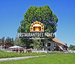 Site Restaurant des poneys - site créé par Jaune-cerise, Neuchâtel