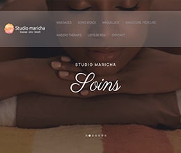 Site beauté - site créé par Jaune-cerise, Neuchâtel