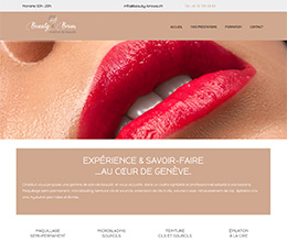 Site Atelier de beauté- Site Internet à Genève par Jaune-Cerise