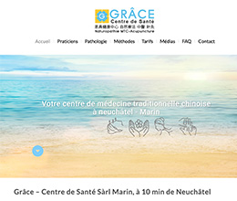 Site acupuncture- Site Internet à Neuchâtel par Jaune-Cerise