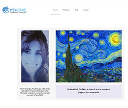 Site psychologique - Graphisme par Jaune-Cerise