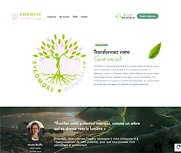 Site sycomore - Graphisme par Jaune-Cerise
